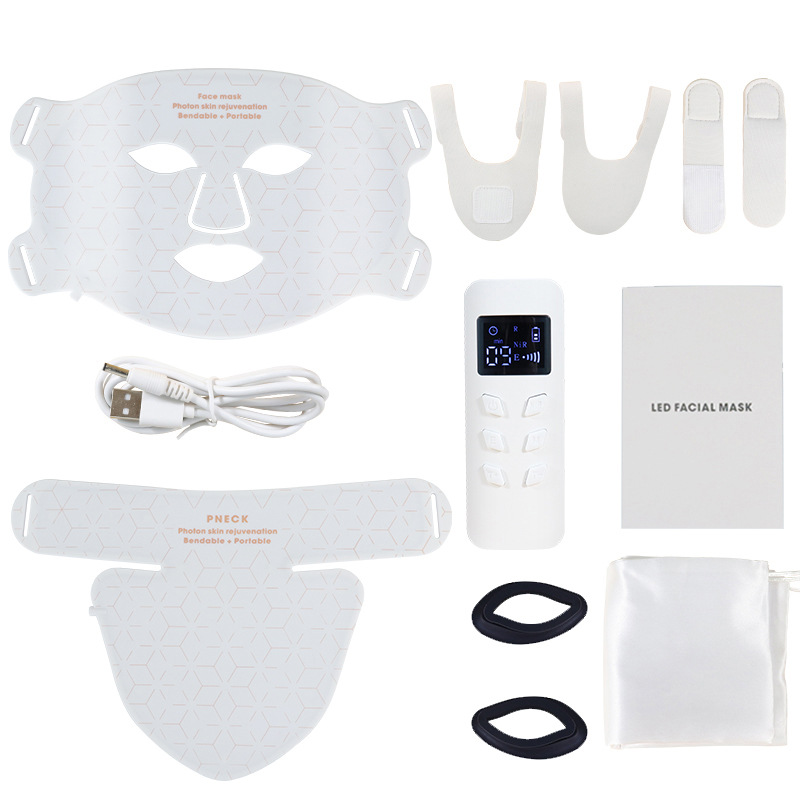 Masque de luminothérapie rouge HealthGuard - Soins de la peau confortables et efficaces